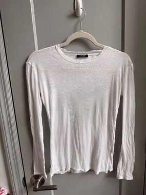 Massimo Dutti Sheer Longsleeve Top